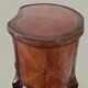 Curved side table in Louis XV style with marquetry - late 19th century