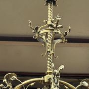Grand antique chandelier in Gothic style.