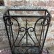 Art-deco forged iron umbrella holder