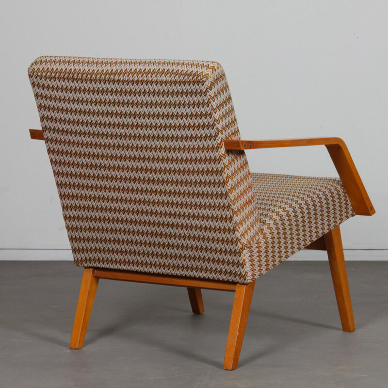 Paire de fauteuils en bois des années 1970