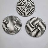 Set of 3 bamileke african shields