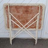 Old wrought iron garden table