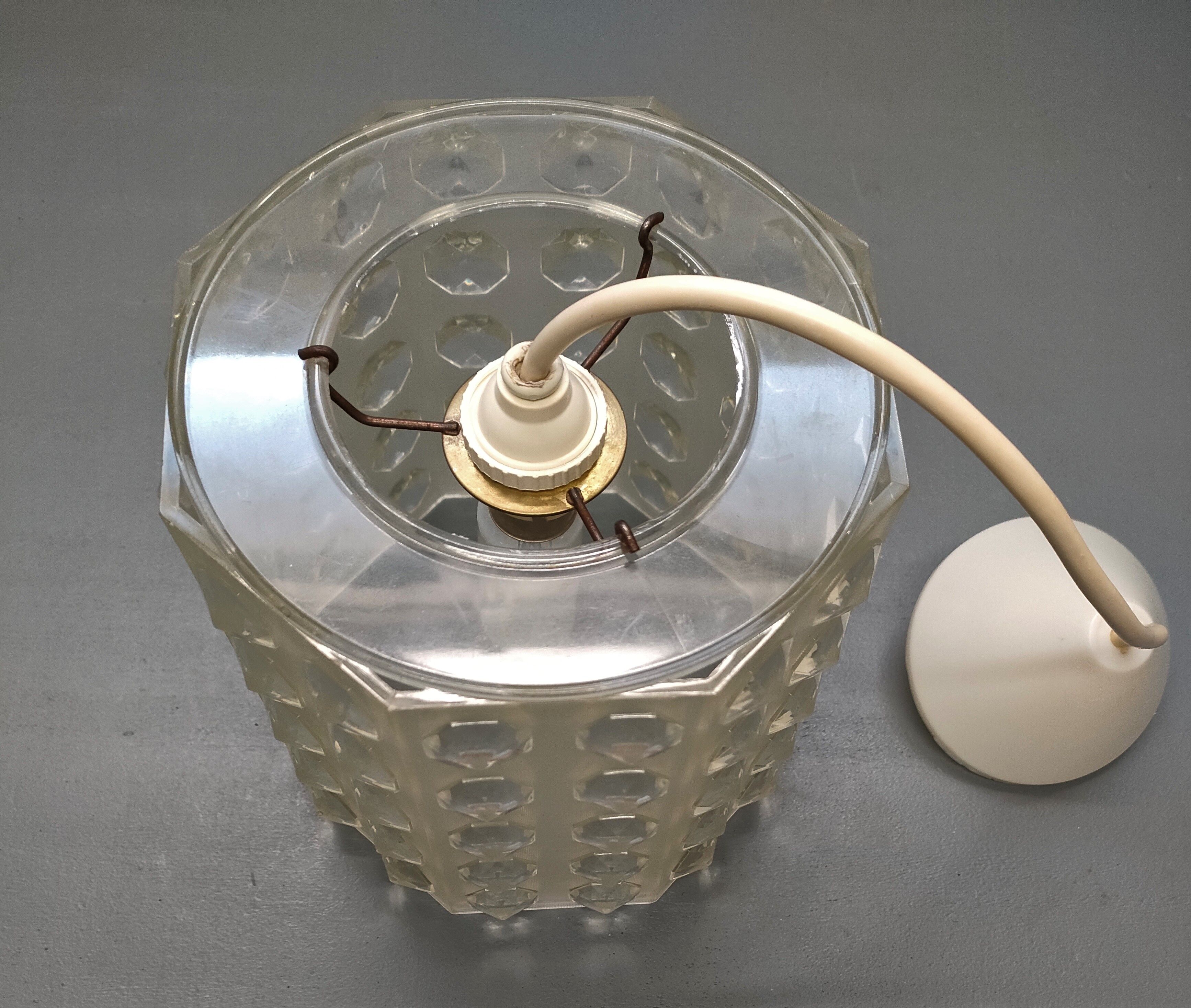 DLG - Rotaflex octagonal diamond chandelier - 60s - France