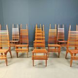 Chaises de salle à manger postmodernes « Calcar » de Benoit Lange, années 1990