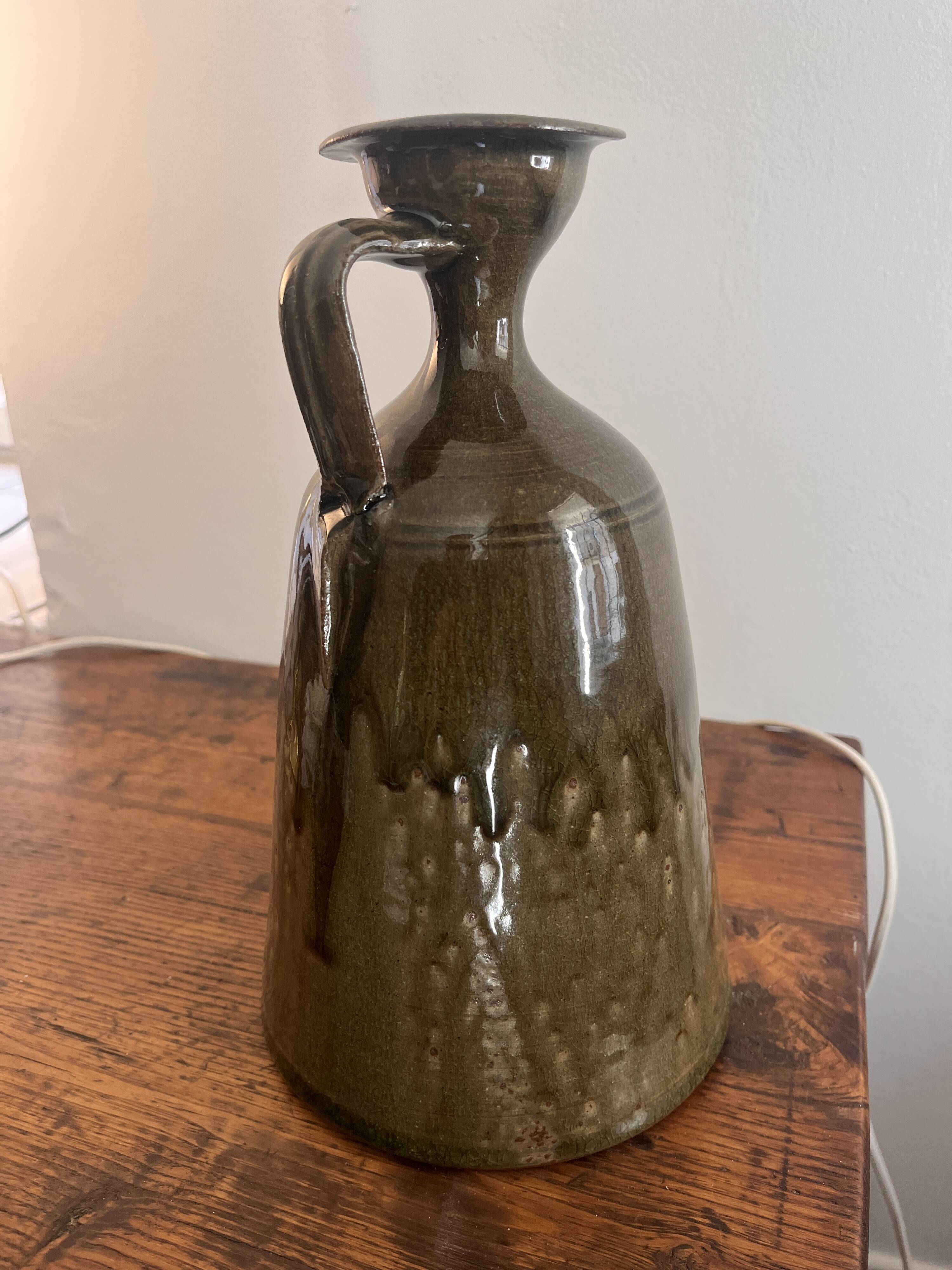 oil jug in Moutier stoneware