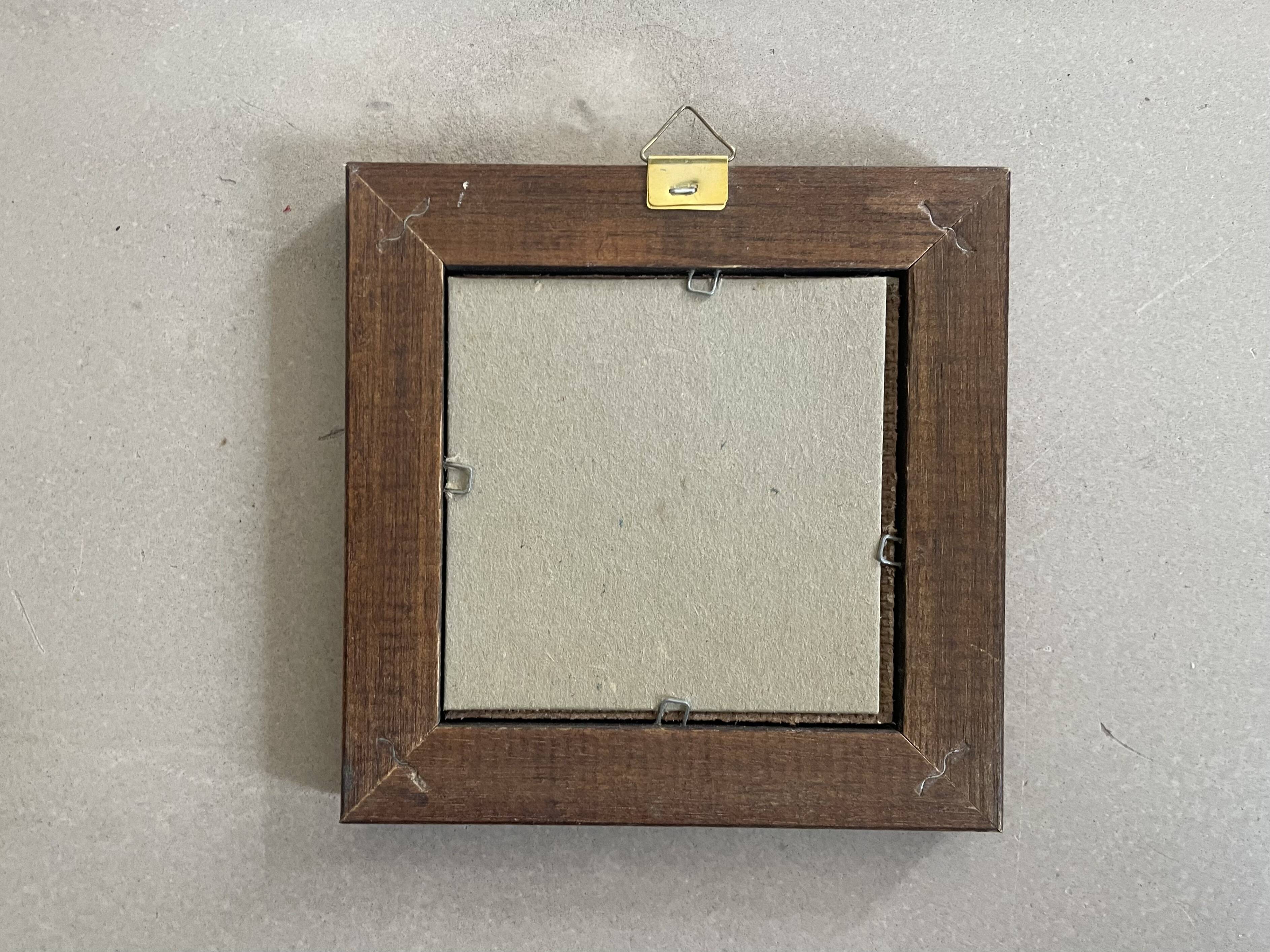 Miniature painting, oil on panel