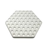 Space age white ceramic plate, Ennio Lucini, Gabbianelli Italy ca. 1970