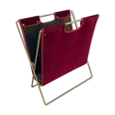 Review door in leather and velvet