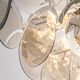 Vistosi Chrome Suspension with Smoked Glass Discs, Italy, 1970s