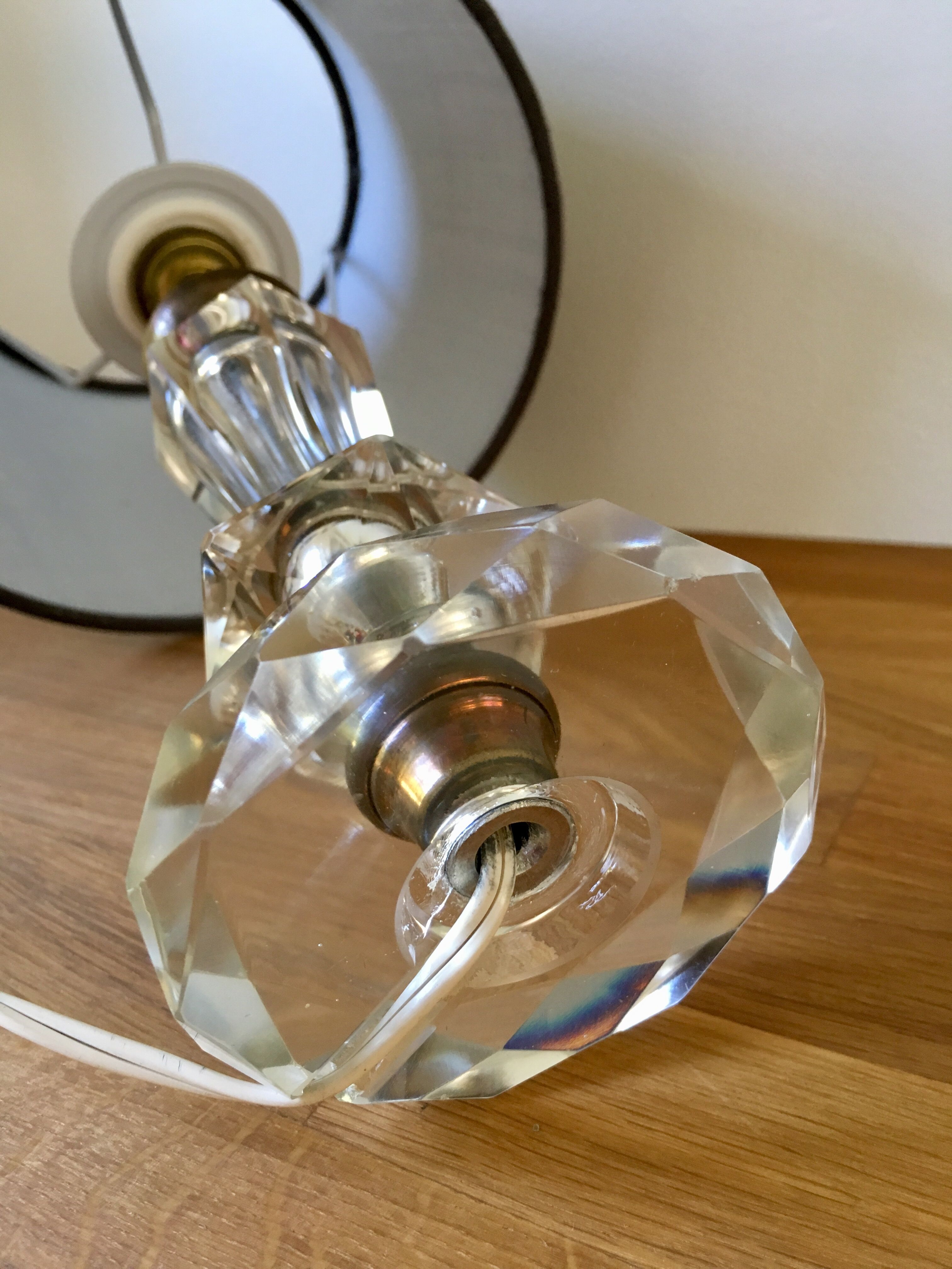 Art Deco-style crystal lamp 1930