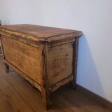 Wooden storage bench