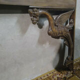 Frame Renaissance-style walnut mantelpiece