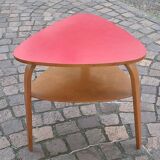 Hugues Steiner Bow Wood double-tiered tripod coffee table