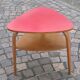 Table de salon tripode double plateaux Hugues Steiner Bow Wood