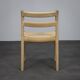 Ensemble de 6 chaises de salle à manger modèle 84 par Niels Otto Møller, années 1970.