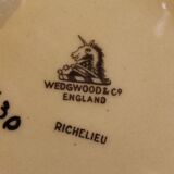 Beurrier ou fromager anglais vintage, Wedgwood, modèle Richelieu