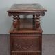 Entrance bench and decorated wooden table valve bench