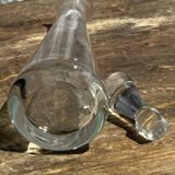 Conical glass carafe with stopper H32.5