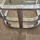70s chrome coffee table