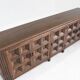 Buffet brutaliste espagnol en bois massif