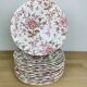 14 assiettes rose chintz johnson brothers faïence anglaise