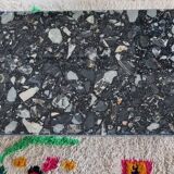 Vintage black terrazzo coffee table