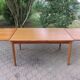 Extendable teak table by Henning Kjaernulf, Denmark 1960