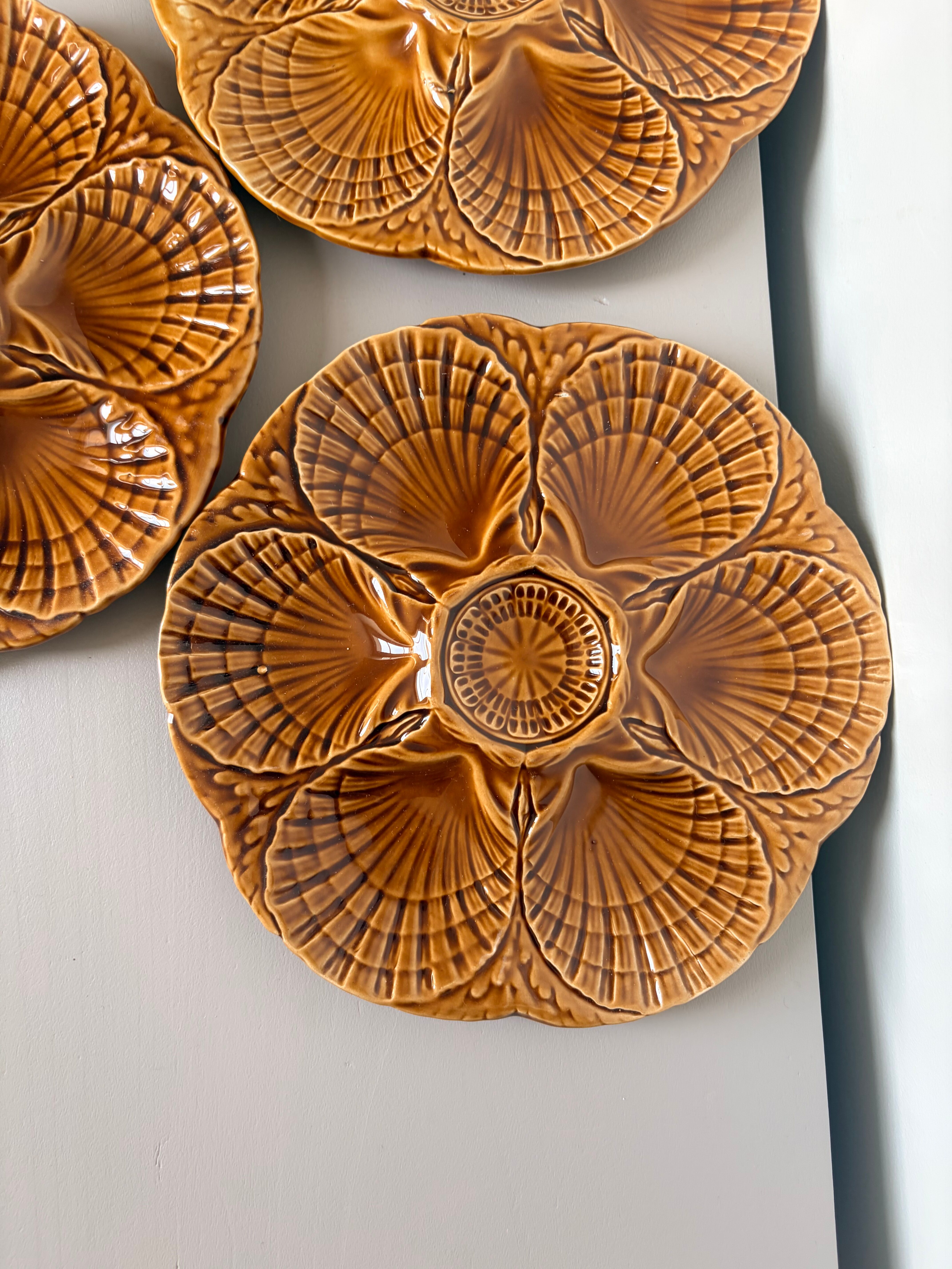 3 oyster plates from Sarreguemines 250907