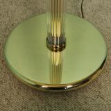Brass and glass floor lamp