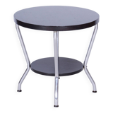 Restored Small Bauhaus Table, by Hynek Gottwald, Oak, Chrome, Czech, 1930s