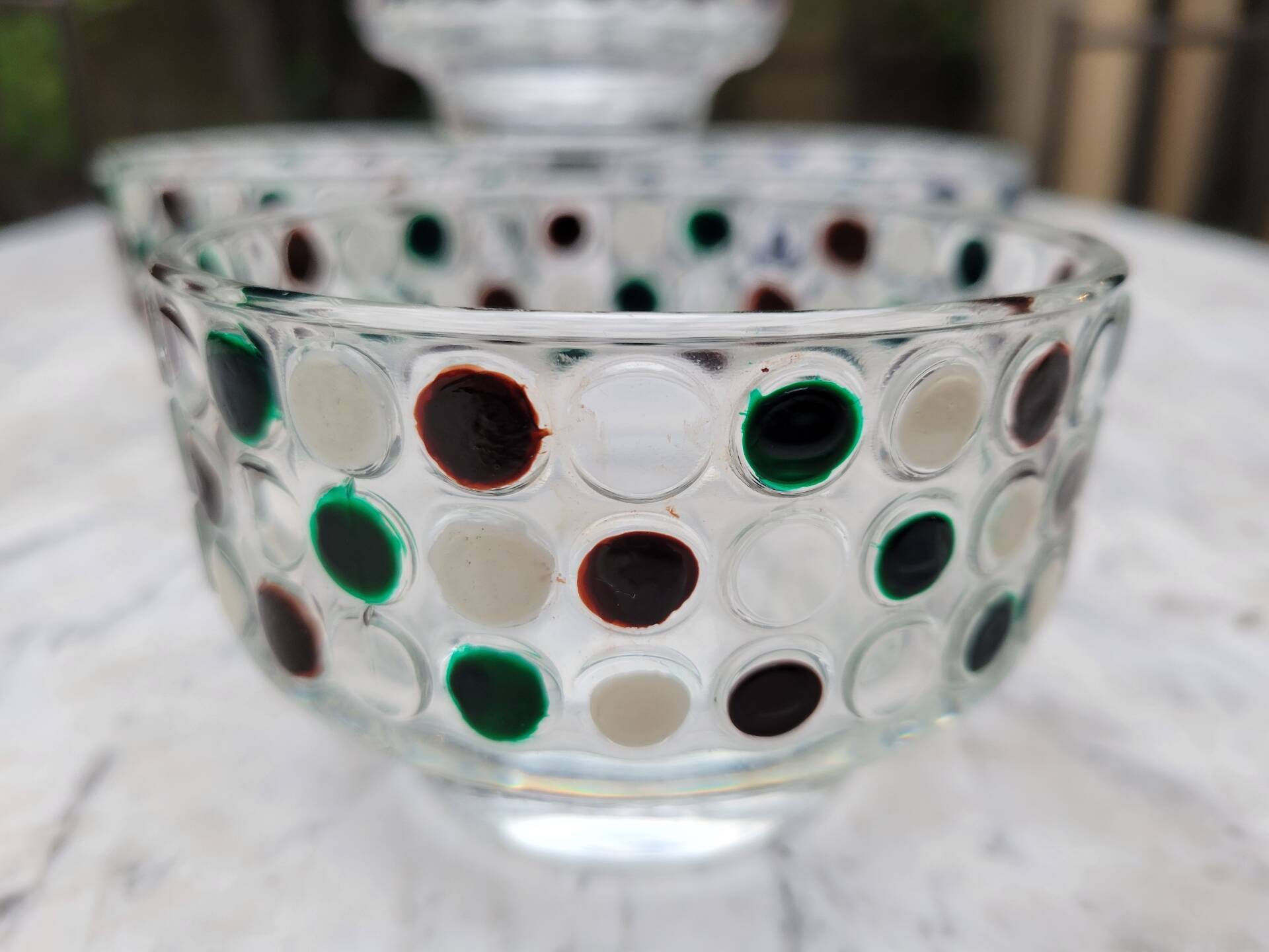 4 glass bowls La Rochère