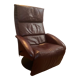 Fauteuil relax Jori des années 70 80 en cuir