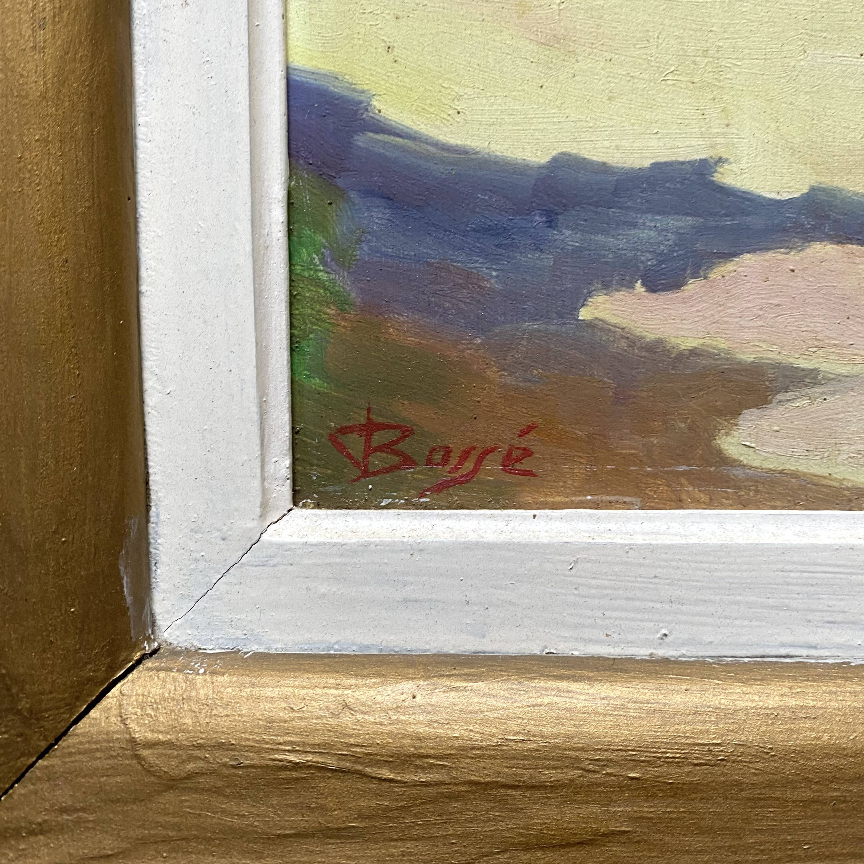 Grande toile encadrée maison ensoleillée