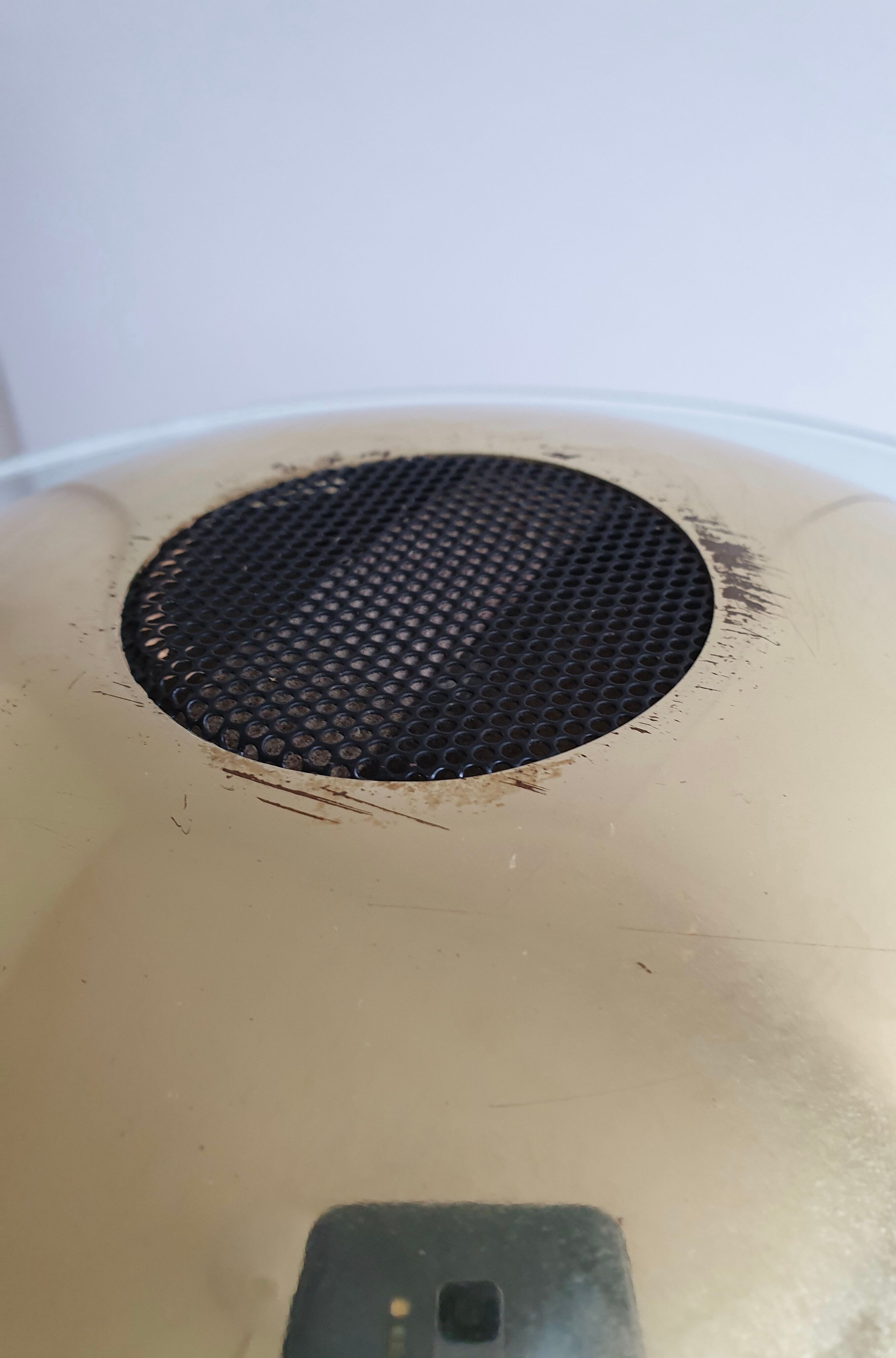 Vintage Brass 'Saturn' desk lamp by R. Sonneman for George Kovacs, c.1980