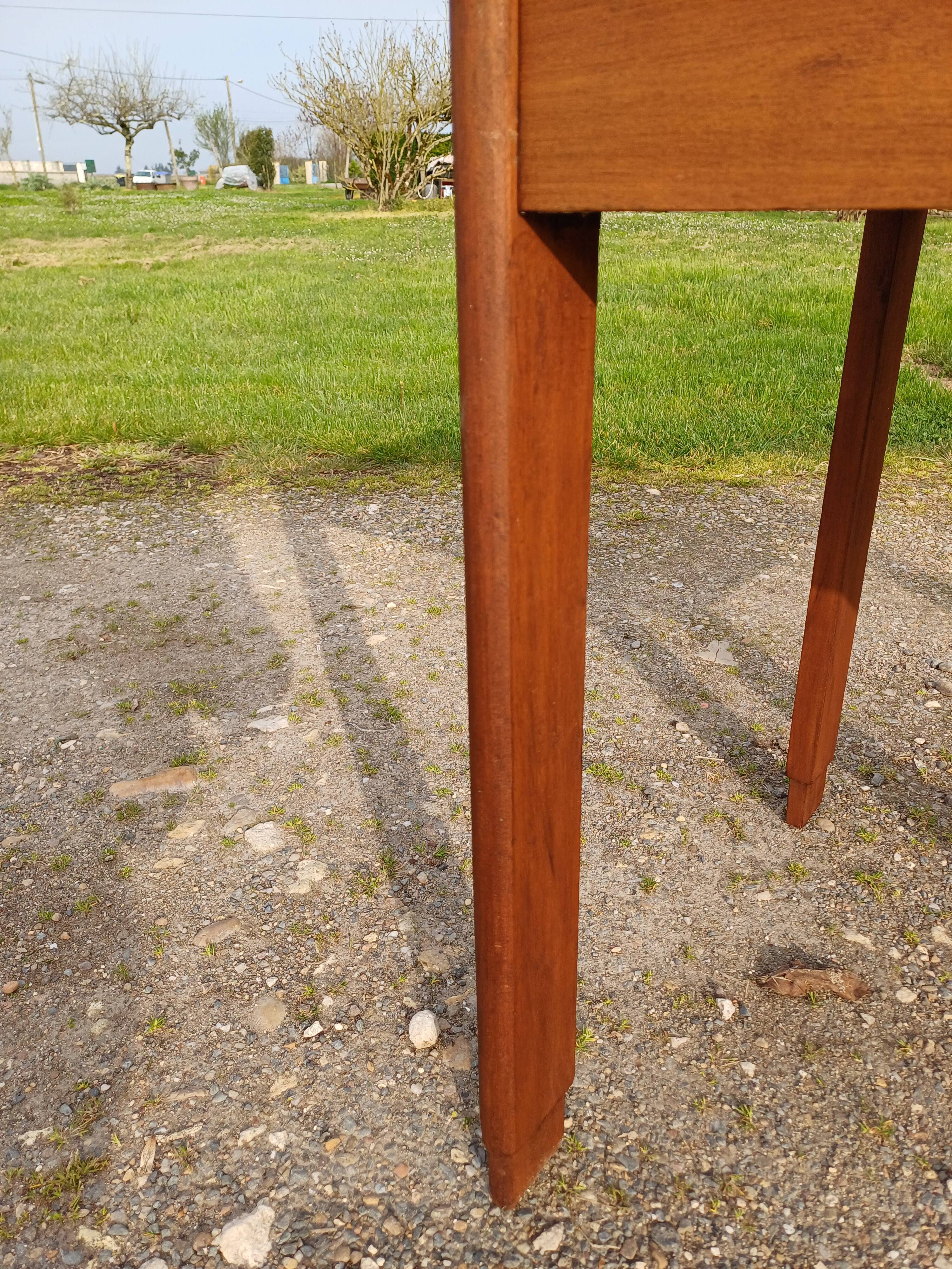 Art deco mahogany and pine table
