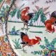 Set of 6 vintage Chinese porcelain plates from Macau (1970) hand painted