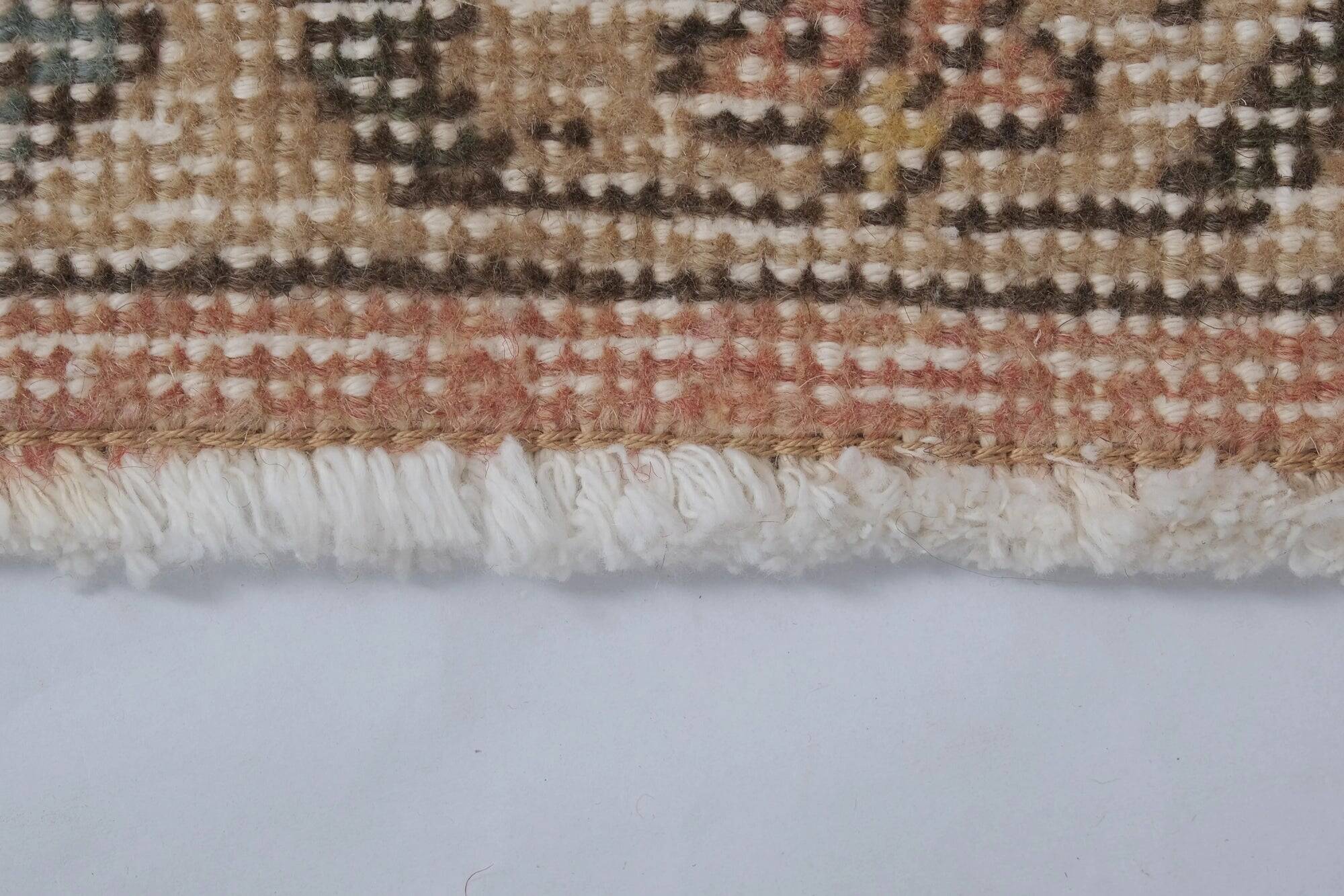 Vintage Turkish hallway rug 85x754 cm