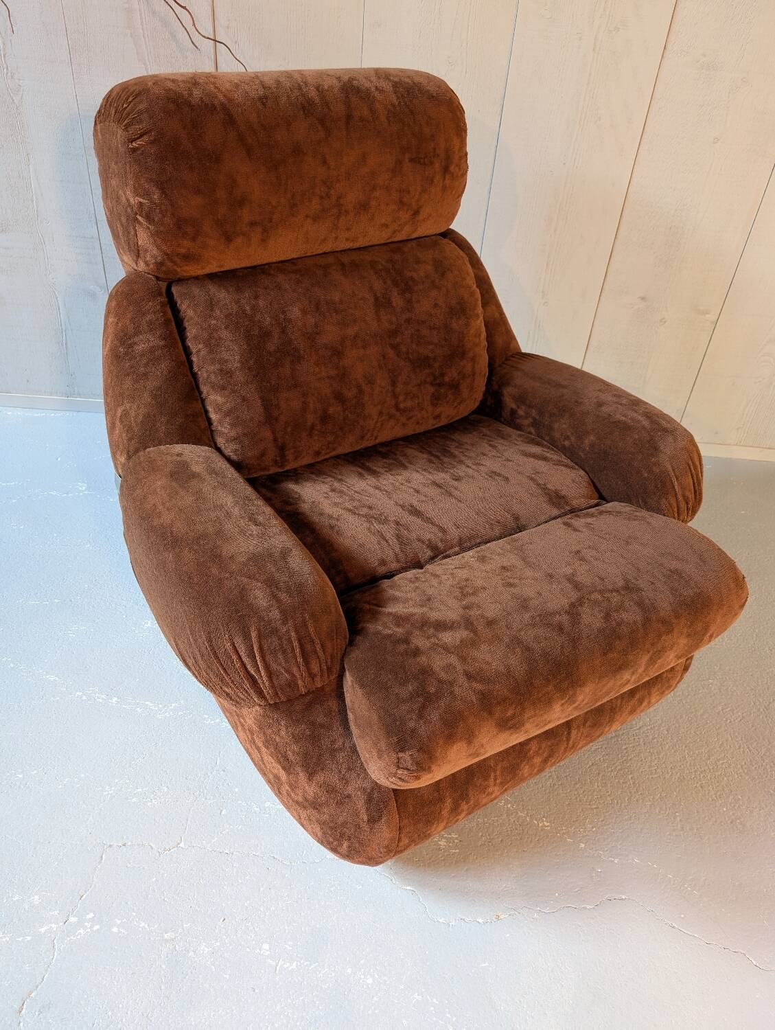 Velvet armchair