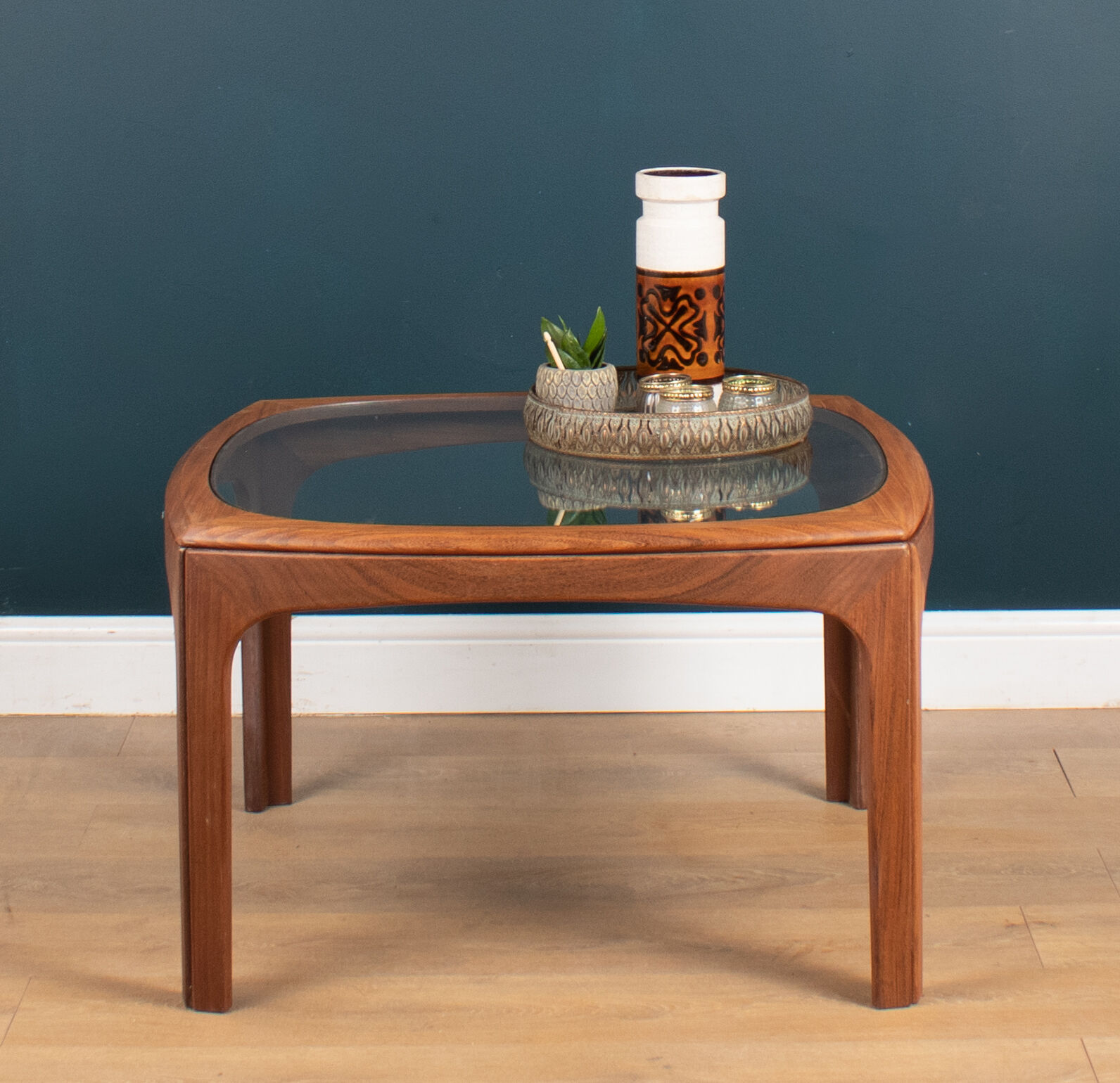 Retro Teak 1960s G Plan Fresco Teak & Glass Coffee Table