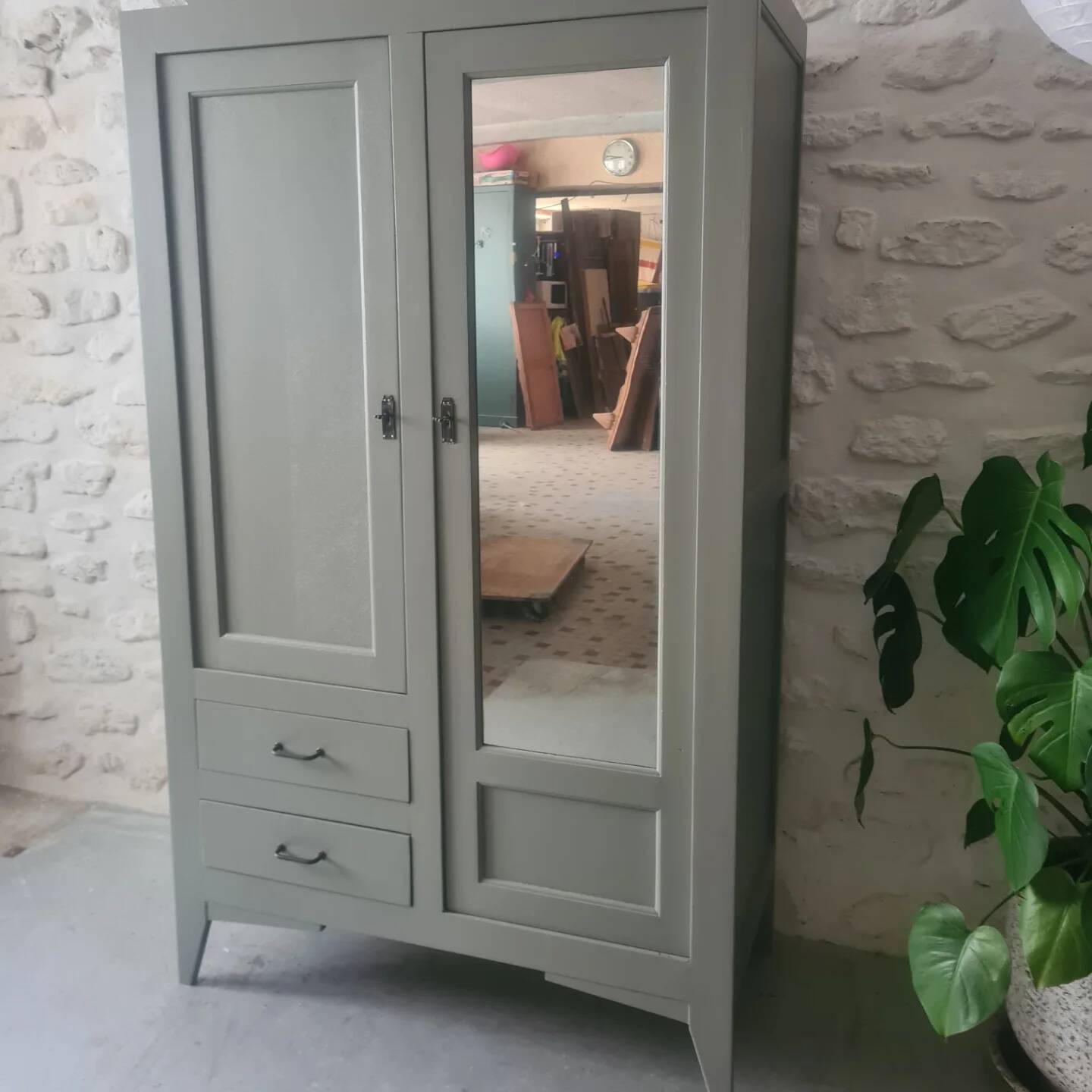 Vintage English wardrobe