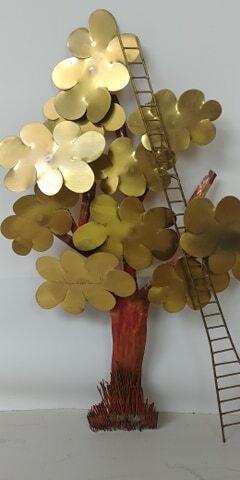 Daniel d'Haeseleer's brass mural sculpture