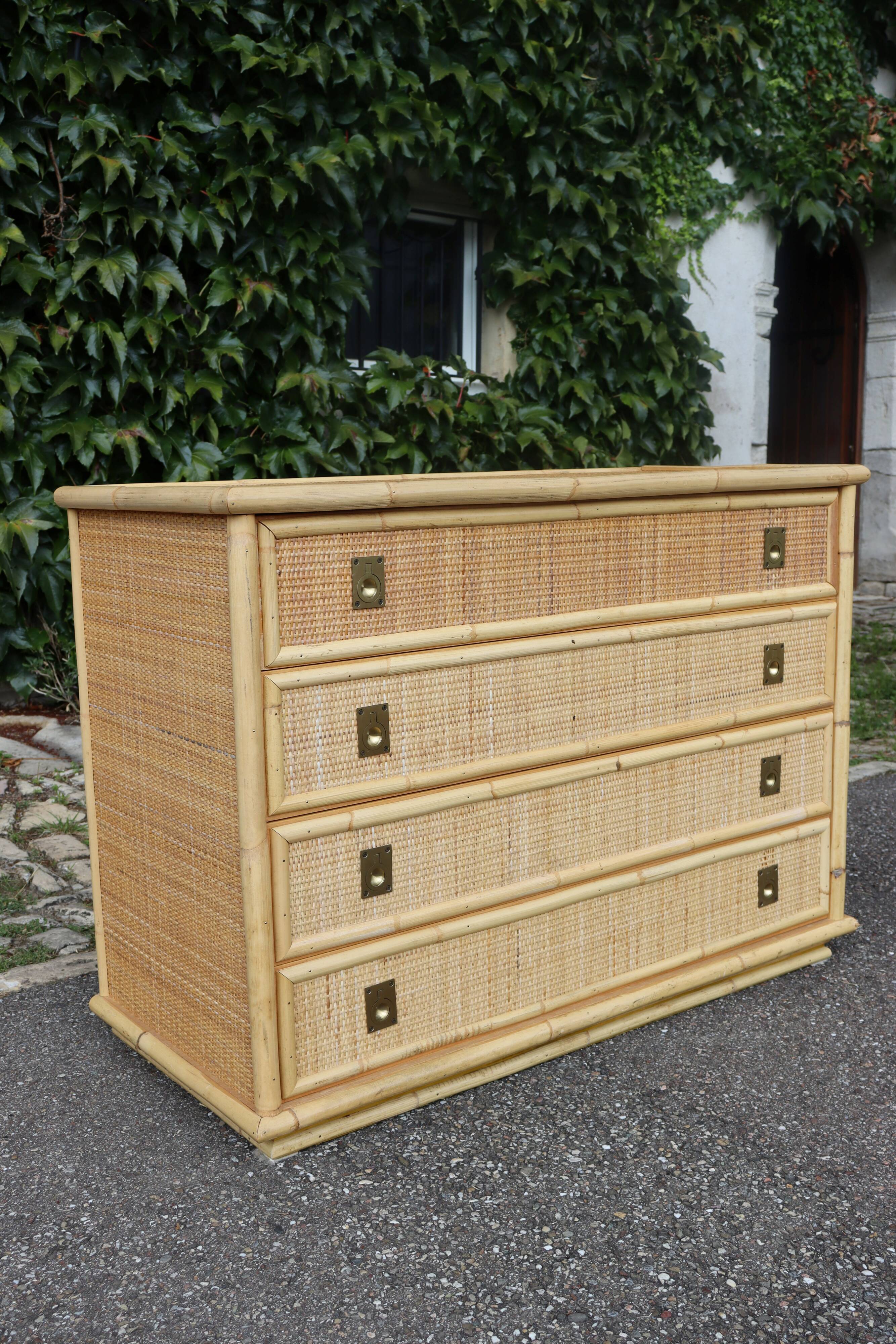 Dal vera rattan chest of drawers