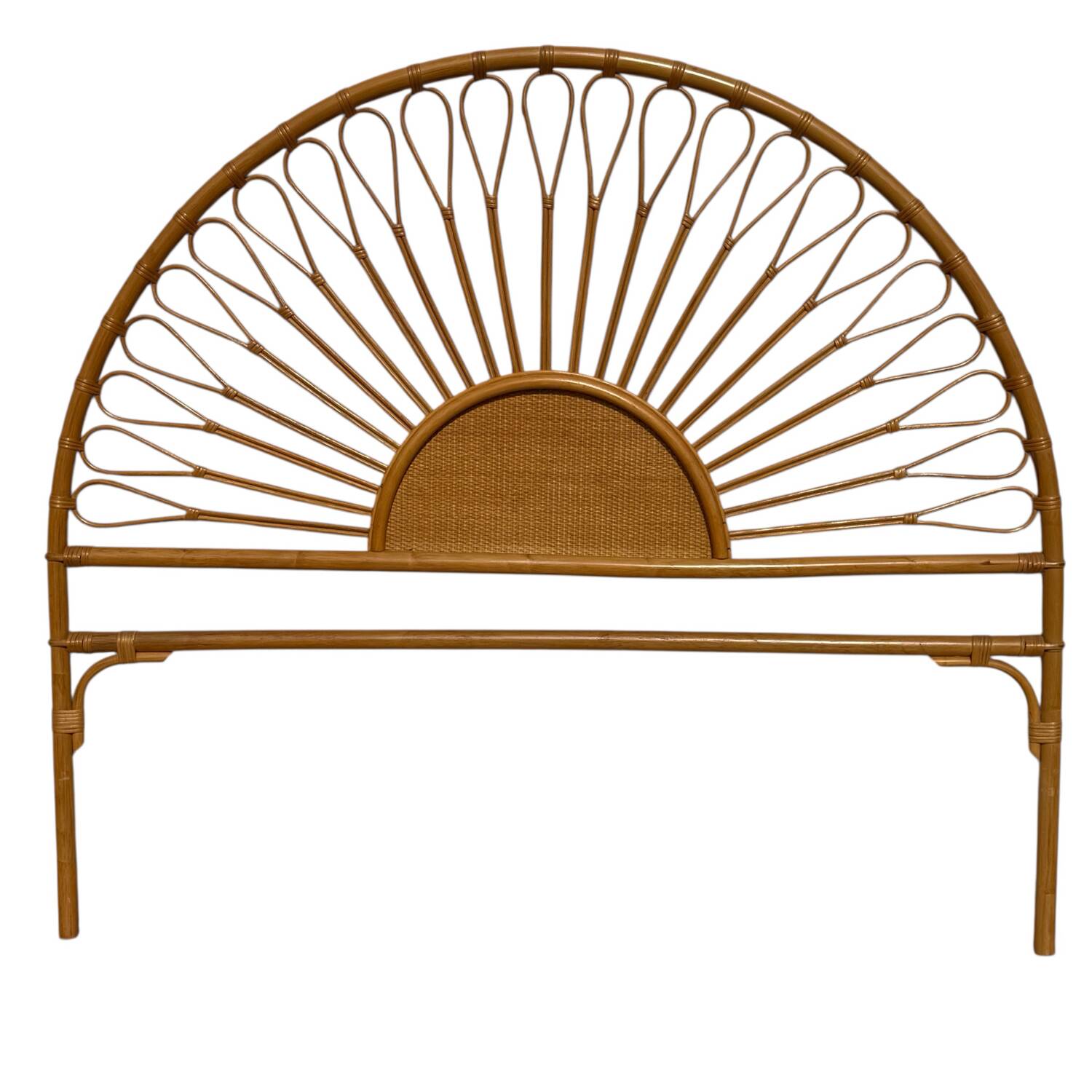 Rattan headboard, France 1960s