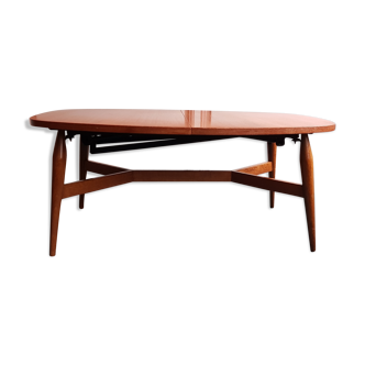 Table low vintage Scandinavian modular transformable liftable SMØRREBRØD