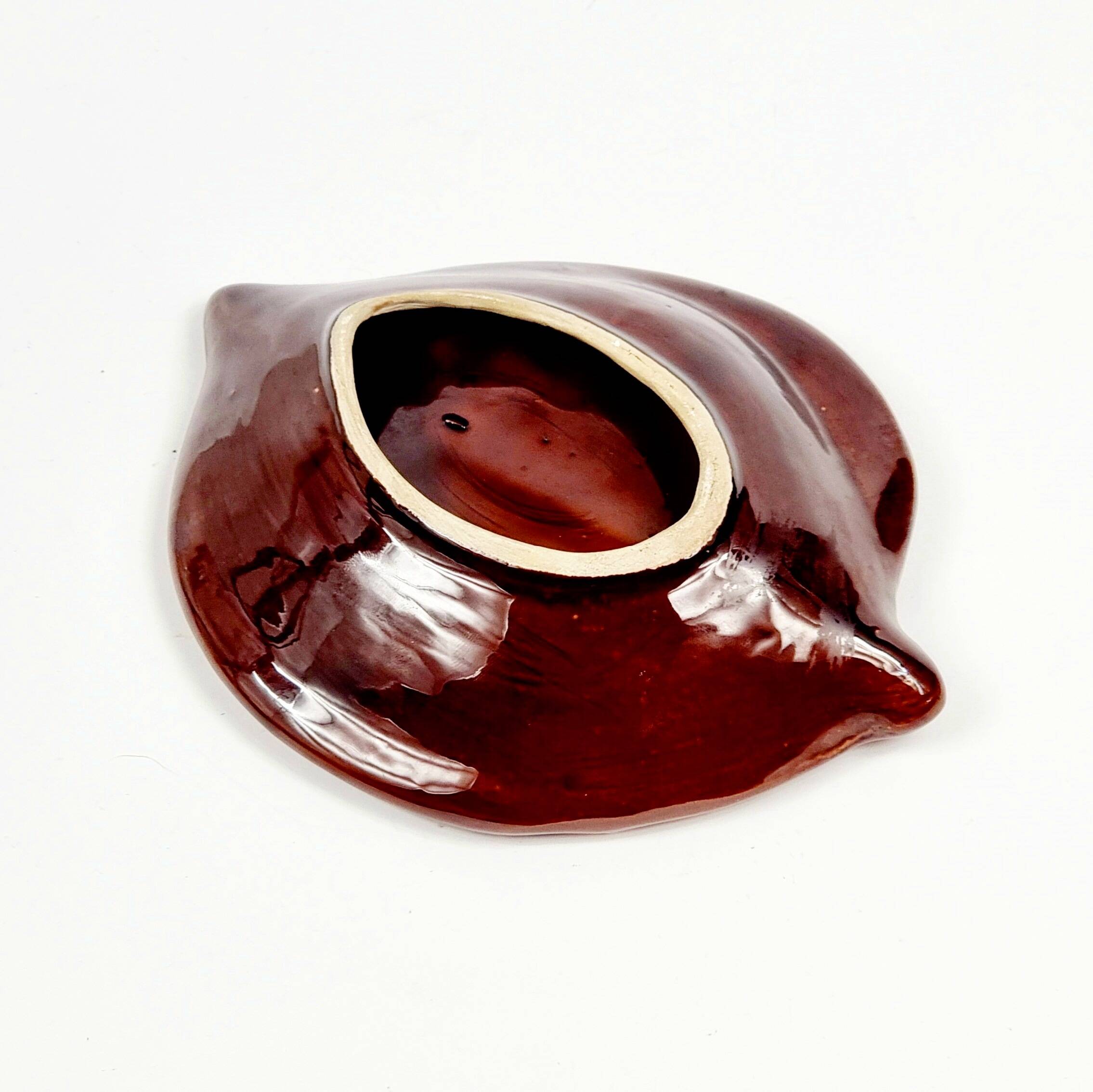 Mid Century Modern Glazed Ceramic Bowl/Catchall from Vallauris, France, 1960s/1970s