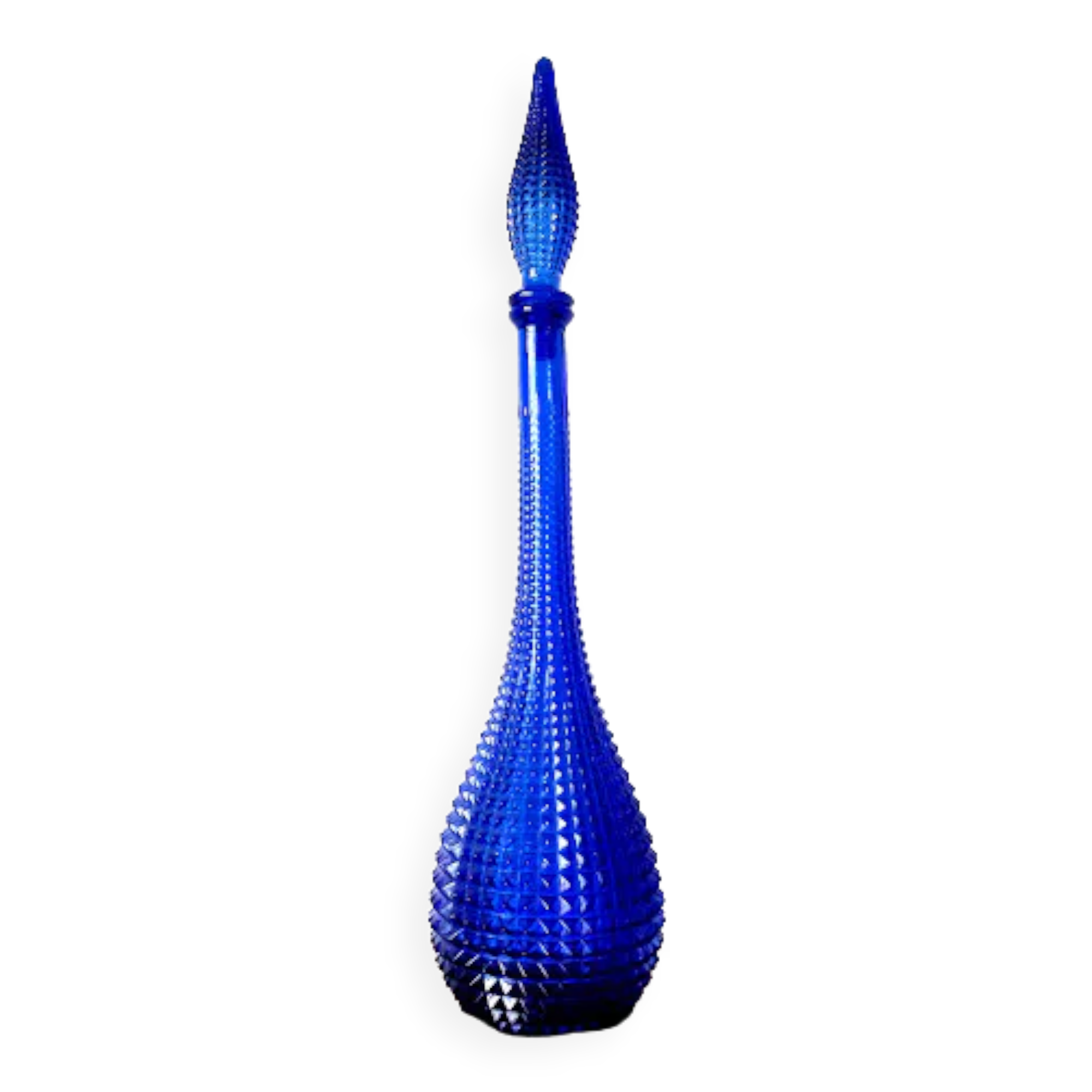 Diamond blue Empoli decanter