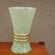 Vase vert d'eau moucheté à réhauts d'or circa 1970