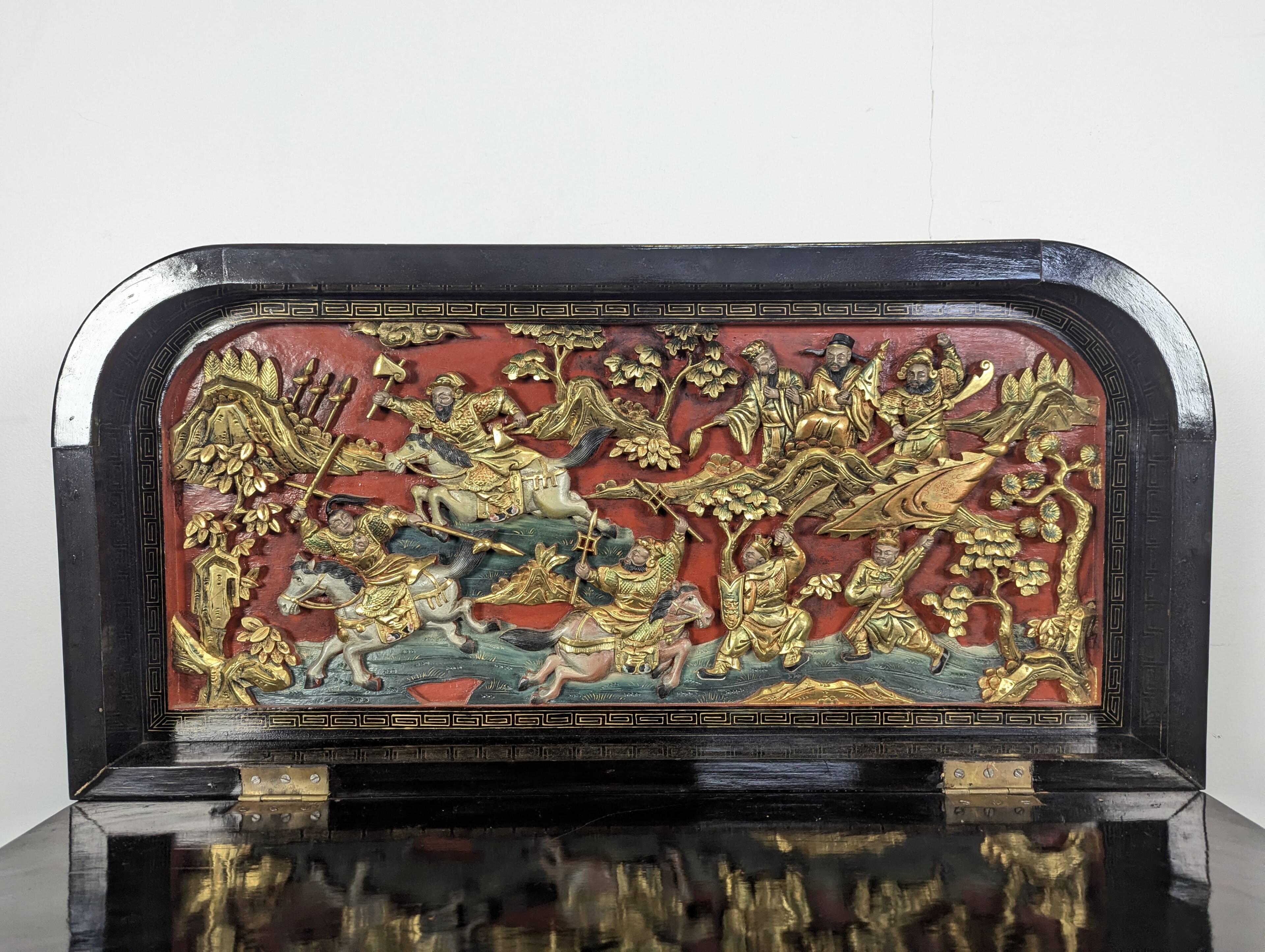 Lacquered Chinese bar cabinet