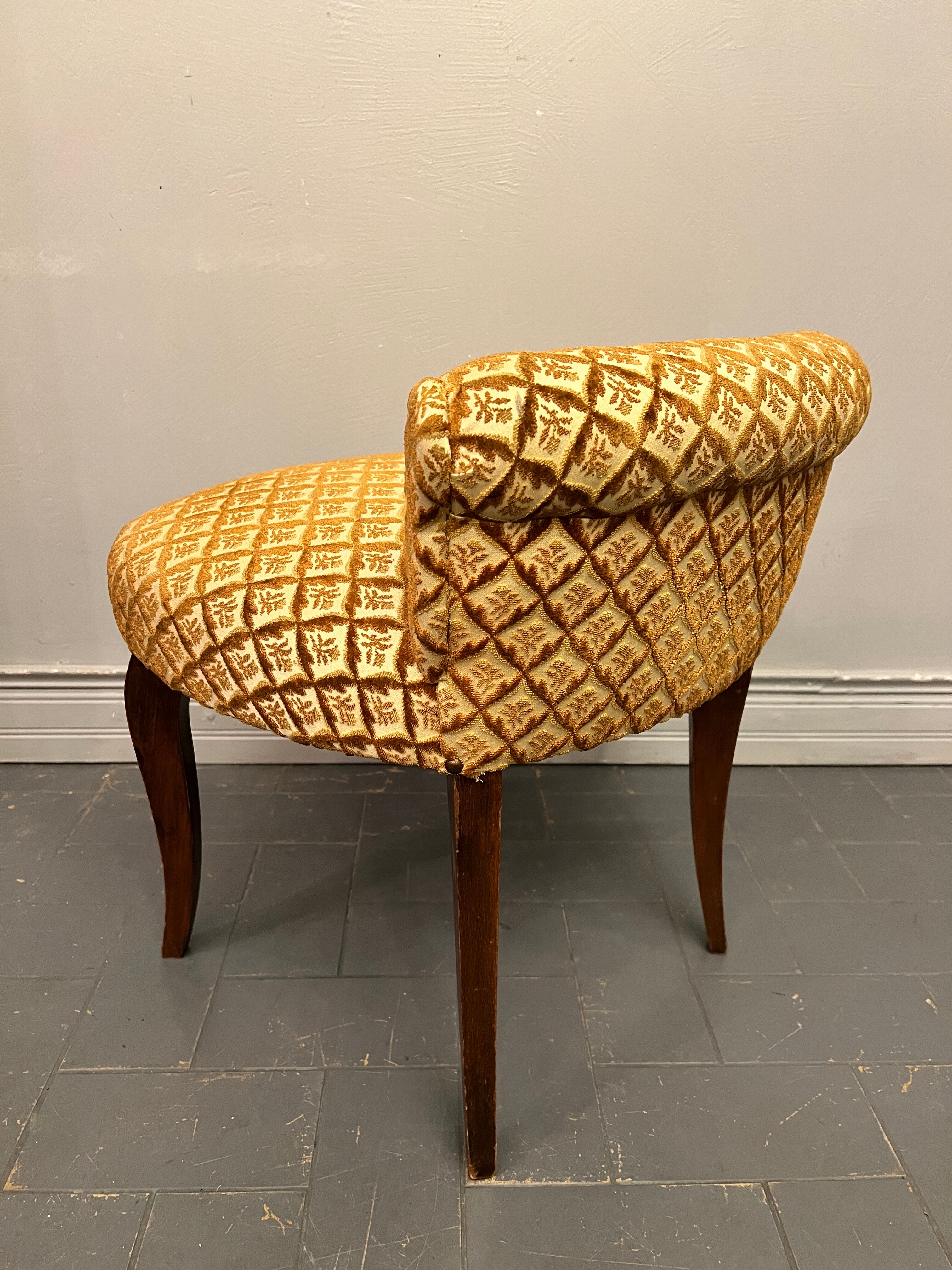 Antique toad armchair