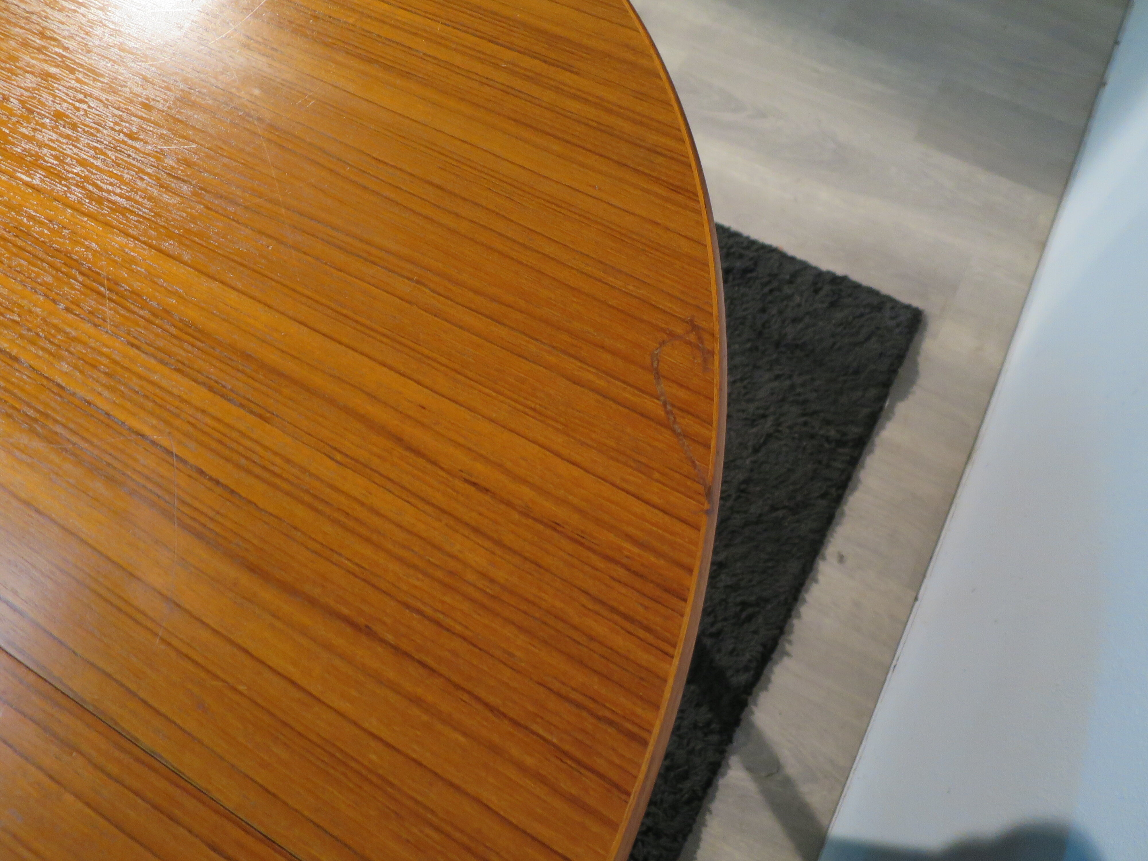 Scandinavian teak round table